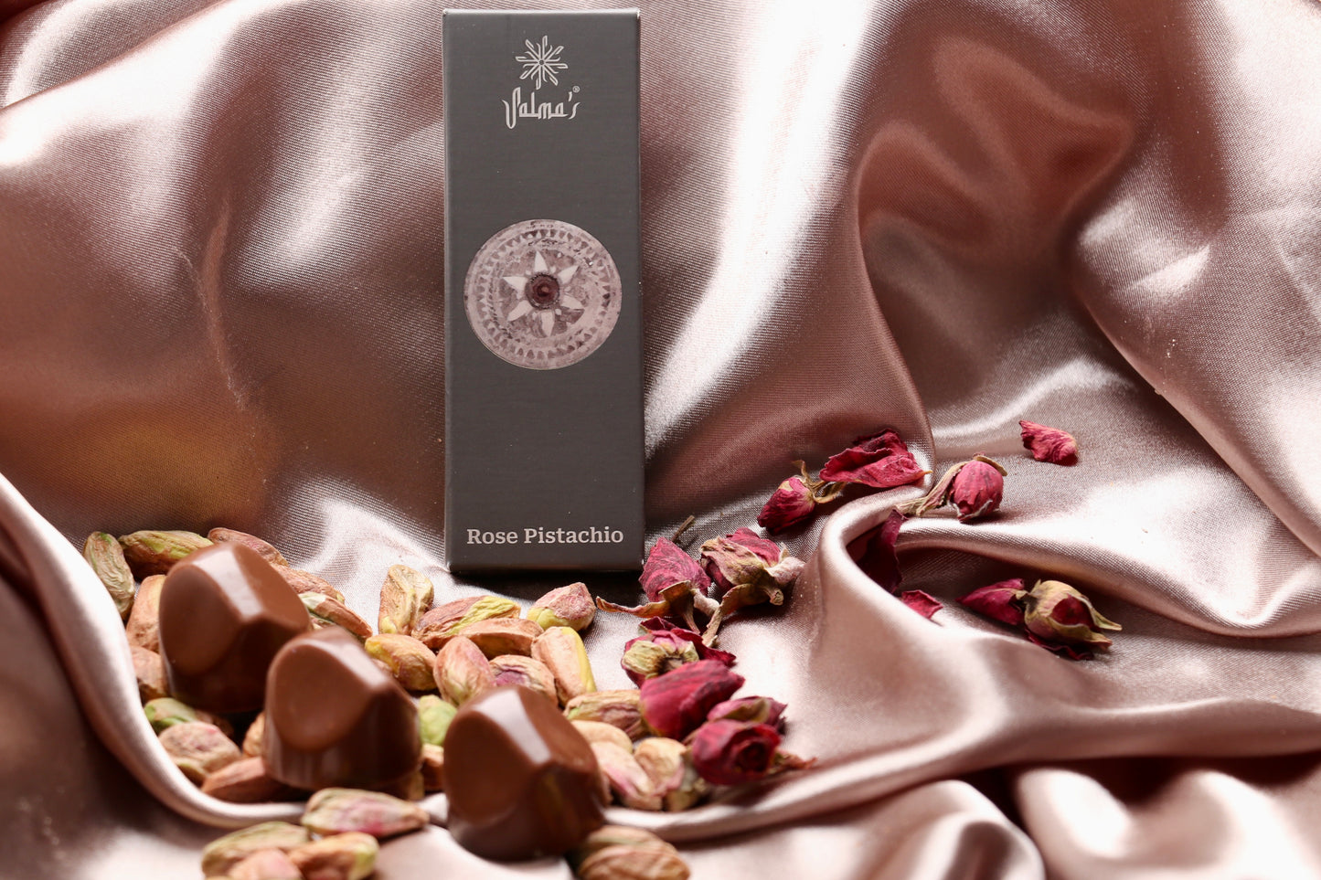 Rose Pistachio Dark Chocolate Bar 25G