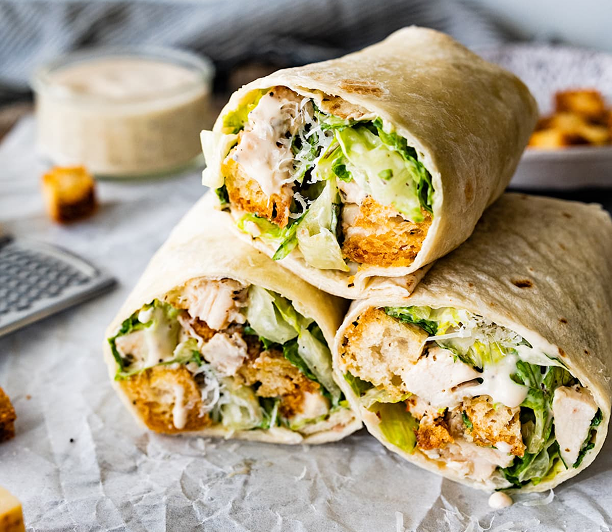 Wrapped Chicken Caesar Sandwich