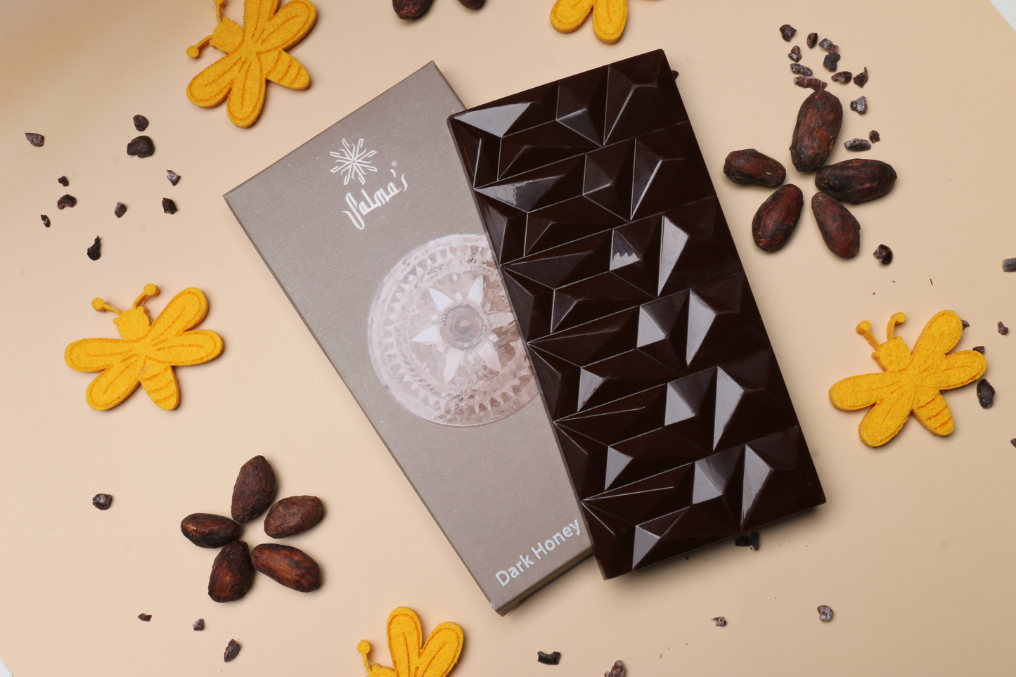 Dark Chocolate Bar Honey 80G